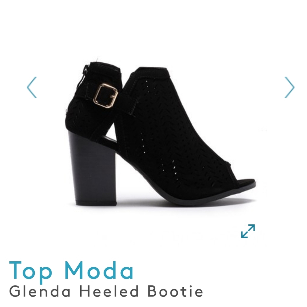 NWT Top Moda Glenda Heeled Bootie